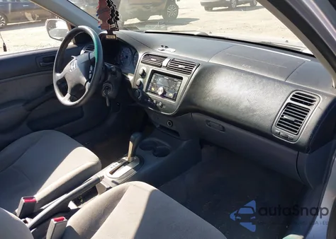 2001 Honda Civic Ex из США, поврежденный, VIN 1HGES26781L061940